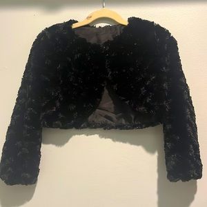 Soft, plushy bolero jacket